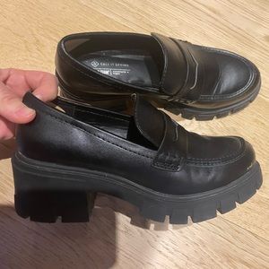 Lug sole loafers